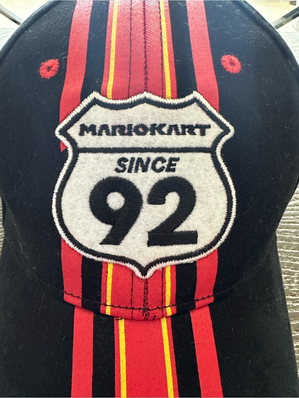 Super Nintendo World Mario Kart Since 92 Racing Hat Black Universal Studios Cap